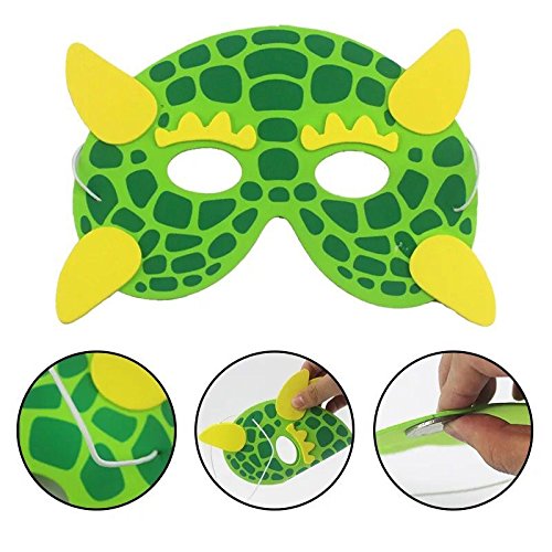 Creativee 20 x Niños Eva Foam Wild Animal de Granja Máscaras Fiesta Juguetes de llenado de Bolsillo, Las actuaciones de la Etapa Parte Celebrar máscaras- diseños Surtidos (Pack de 20)