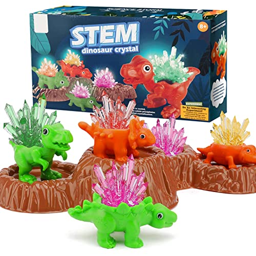 Cristal Cultivo Kit,Kit de Experimentos para Niños,Kit de Cultivo de Cristal para Niños,Experimento Educativo Regalo de Juguete,Experimentos Científicos per Niños 8-12 Años (Rojo)