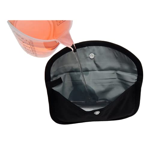 Cussi - Pack de 2 MaskCase, estuches de tela rectangulares para guardar mascarillas (PLUMAS,NEGRO)