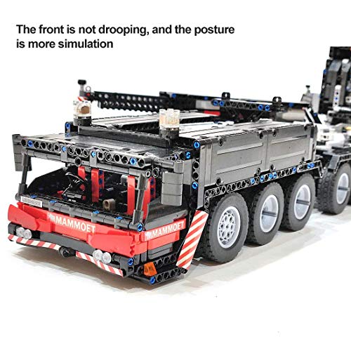 Cxcdxd Technology Crane Model Building Blocks, V2 LTM1750-9.1, 2.4 GHz/App con Control Remoto y Motor, 7769 Piezas 1:20 Street Crane Truck Kit de construcción Bloques de sujeción compatibles co