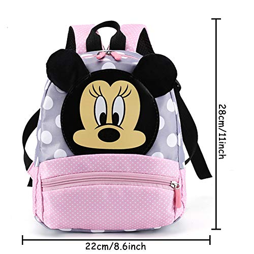 CYSJ Mochilas Escolares, Mochila 3D Minnie Mickey Mouse, Mochila Escolar para Niños, Mochila de Gran Capacidad,Mochila de Viaje para Deportes al Aire Libre, Regalo de Cumpleaños para Niños