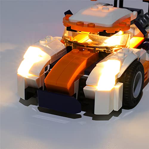 CZA Kits De Iluminación LED Para El Carro De La Puesta Del Sol Carreras De Carreras, Luces Conjunto Compatible Con LEGO 31089 Modelo De Bloques De Construcción (Modelo No Incluido)