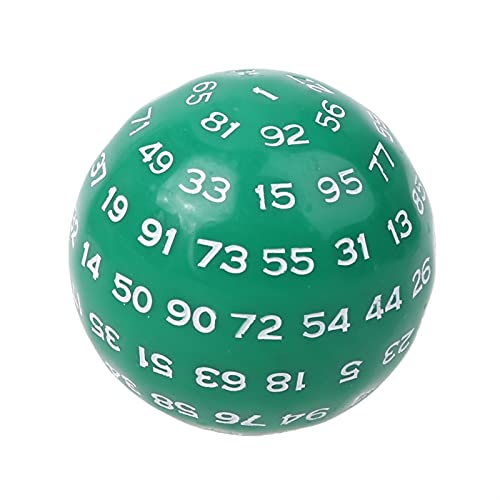 Dados del juego familiar Dados polihédricos de 100 lados D100 múltiples caras de acrílico con múltiples caras para el rol de la tabla de la mesa de juego Bar Pub Club Party Fácil de enrollar y difícil