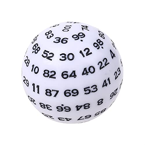 Dados del juego familiar Dados polihédricos de 100 lados D100 múltiples caras de acrílico con múltiples caras para el rol de la tabla de la mesa de juego Bar Pub Club Party Fácil de enrollar y difícil