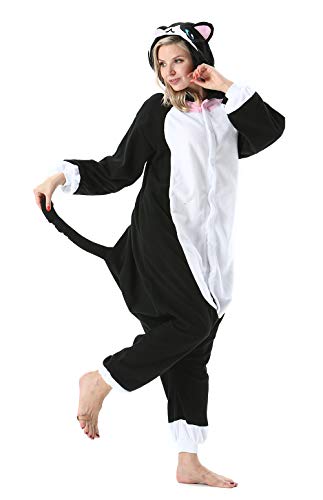 DarkCom Disfraz de Animal Unisex para Adulto Sirve como Pijama o Cosplay Sleepsuit de una Pieza