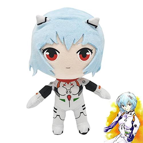 Dásīlín Rei Ayanami 8,7 en Juguetes de Peluche Evangelion, muñeco de Peluche de Anime Kawaii Evangelion Rei Lindo para Fans de EVA y niños