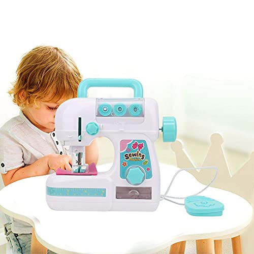 Daytesy Máquina de Coser de Juguete, máquina de reparación Manual, máquina de Coser eléctrica de tamaño Mediano, Juguetes educativos, Juguetes interesantes para niños, niñas, niños