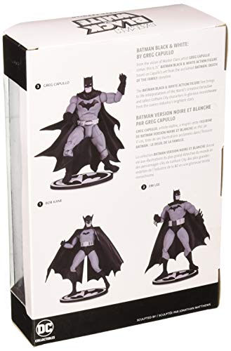 DC Comics Batman- Figura de Acción By Greg Capullo, Negro y Blanco