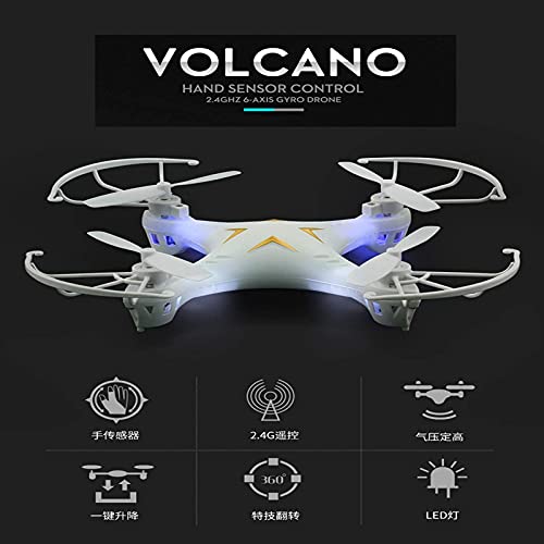 DCLINA Mini Drone Ajuste la Lente 90 ° 20 Minutos Duración la batería Estable Flotante Plegable y Control Gestos portátil Ruede libremente Alcance y juegue Adecuado para Principiantes