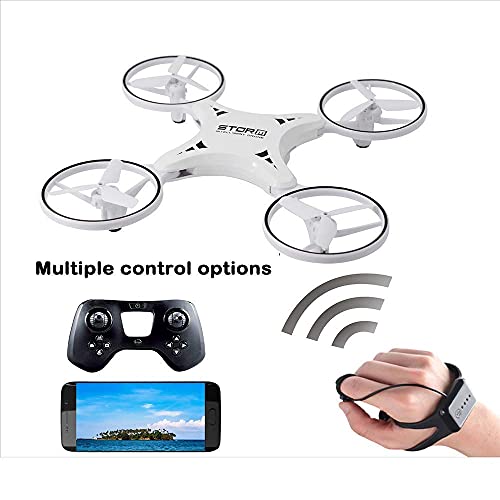 DCLINA Mini Drone para niño 10 años Avión inducción Juguete para niños Control Manual Helicóptero Control Remoto Avión Cuatro Ejes Control Sensor Infrarrojos Vuelo Juguete Juego avión