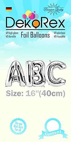 DekoRex Globo plateado de 40 cm para cumpleaños, bodas (Hashtag #)