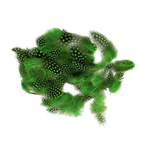 Desconocido 50pcs Teñido De Indias Plumas De Gallina De Plumas De Gallina 5-10 Cm Verde Manzana Rosa