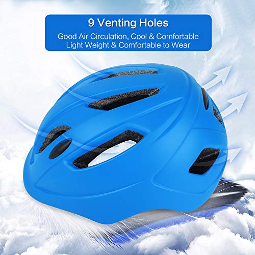 DesignSter Casco Bicicleta para Niños Casco Fnfantil Ajustable (48-52cm) mit Certificación CE para Monopatín Patinaje Ciclismo