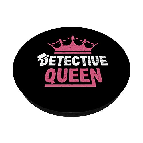 Detective Queen Espionage True Crime Spy Investigator Spying PopSockets PopGrip: Agarre intercambiable para Teléfonos y Tabletas