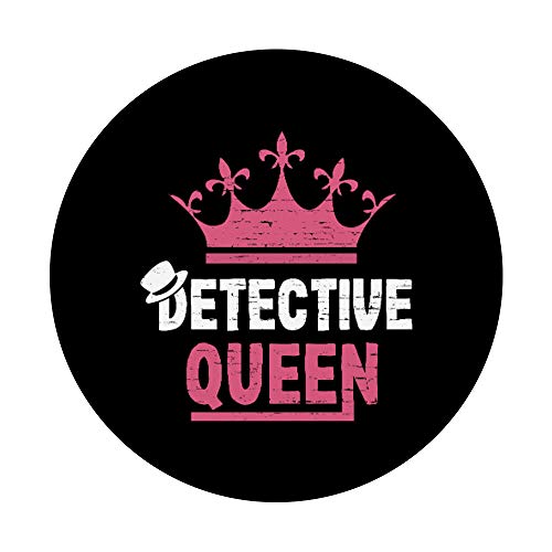 Detective Queen Espionage True Crime Spy Investigator Spying PopSockets PopGrip: Agarre intercambiable para Teléfonos y Tabletas