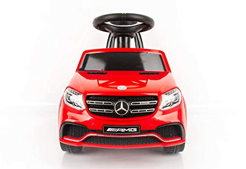 Devessport - Coche eléctrico para niños con Mando de Control Remoto - Mercedes GLS-63 Rojo - Coche teledirigido con batería - Ideal para niños de 3 a 8 años (máximo 30 Kg) - Medidas: 75 x 35 x 41 Cm