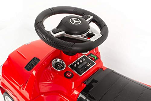 Devessport - Coche eléctrico para niños con Mando de Control Remoto - Mercedes GLS-63 Rojo - Coche teledirigido con batería - Ideal para niños de 3 a 8 años (máximo 30 Kg) - Medidas: 75 x 35 x 41 Cm