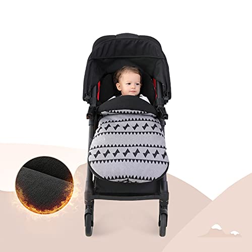 Dibiao Cochecito de Bebé Bolso del Empavesado Bolso del Empavesado Caliente 36 2X16 5 Universal Cochecito Saco de Dormir Impermeable a Prueba de Viento Clima Frío Cochecito para 0- 3 Años