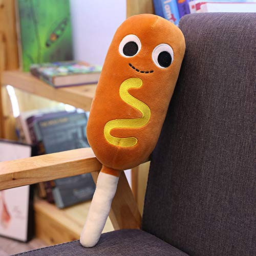 Dibujos Animados Hamburguesa Pizza Helado Hot Dog Chips Leche Té Palomitas de maíz Galletas Rellenos Niños Juguetes de Peluche Almohada Suave Cojín Comida Divertida Perro Caliente de 40cm