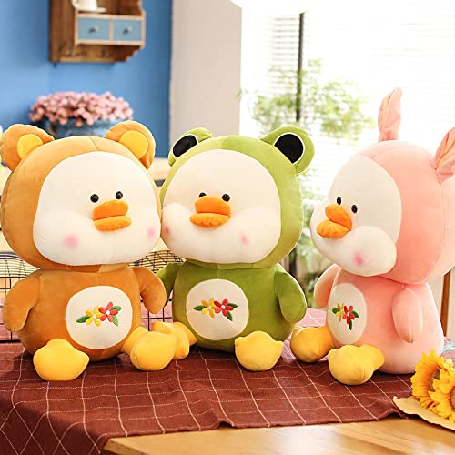 Dibujos Animados Lindo Pato De Peluche De Juguete Verde Amarillo Pato Muñeco De Peluche Almohada Muñeca De Pato Lindo Muñeca para Niños Ragdoll Regalo De Cumpleaños