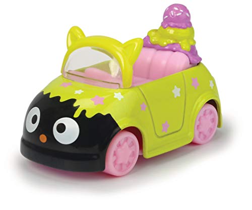 Dickie Toys Hello Kitty Orange + Chocolat Ice Cream - Coche de Juguete (2 Unidades, Aluminio Fundido, Figuras extraíbles, Longitud del vehículo: 6 cm, tamaño de la Figura: 2,5 cm, a Partir de 3 años)