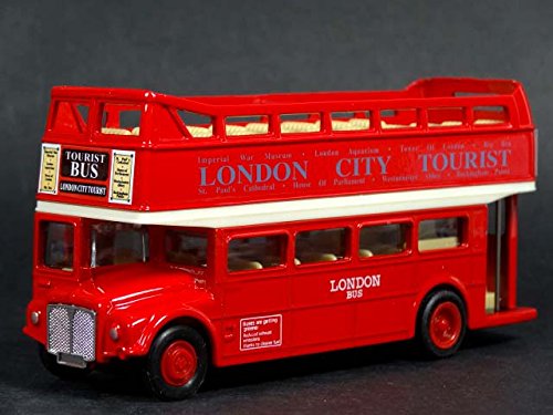 Diecast London Bus Open Top - Tire hacia atrás y Go Acción [Toy]