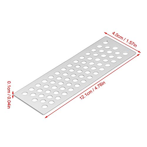 Dilwe 2 Unids RC Tablero de Arena, Herramienta de Rampa de Tablero de Recuperaci¨®n de Escaleras de Arena de Aluminio para 1/10 RC Crawler(Plata)