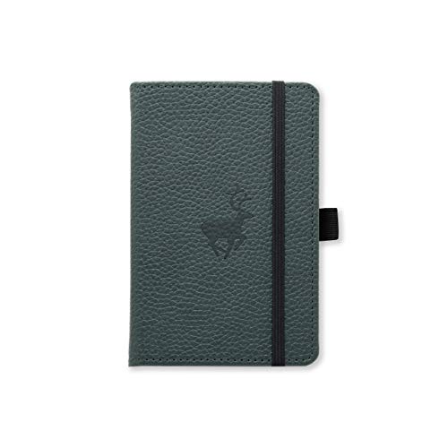 Dingbats A6 Pocket Wildlife Green Deer Notebook - Graphed