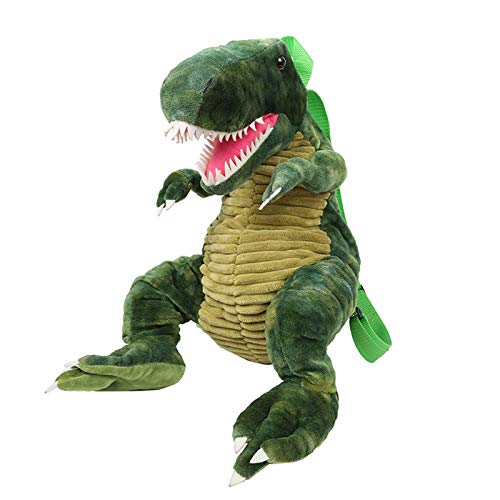 Dinosaurio -Mochila Verde Para Niños, Diseño de Dinosaurio en 3D