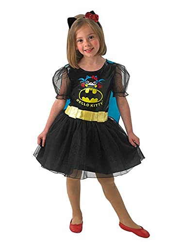 DISBACANAL Disfraz Batgirl Hello Kitty Infantil - 3-4 año