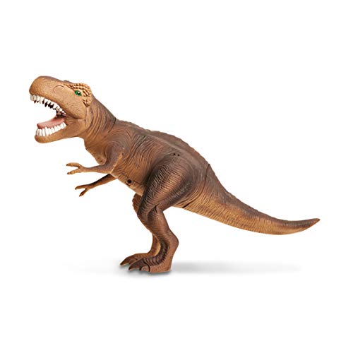 Discovery-T Set de 5 piezas, juego niños, animales plastico, tiranosaurio, dinosaurio juguete, indominus rex, color marrón, (6000102)