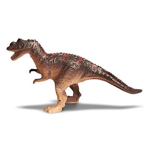 Discovery-T Set de 5 piezas, juego niños, animales plastico, tiranosaurio, dinosaurio juguete, indominus rex, color marrón, (6000102)