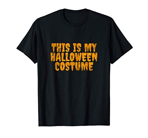 Diseño simple apenado Este es mi disfraz de Halloween Camiseta