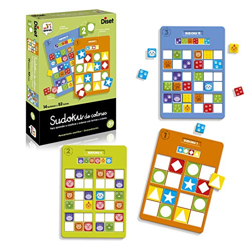 Diset- Sudoku Colors - Juego educativo matemático para niños a partir de 3 años