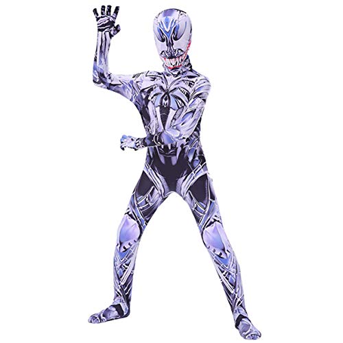 Disfraces Cosplay Veneno De Araña Asombroso El Hombre rol Siameses Fiesta De Halloween Ropa Body Bodies Lycra Zentai Traje De Superhéroe,Colorful-Kids/S(105~115CM)