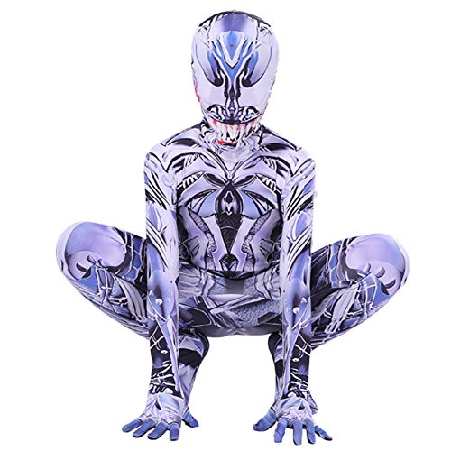 Disfraces Cosplay Veneno De Araña Asombroso El Hombre rol Siameses Fiesta De Halloween Ropa Body Bodies Lycra Zentai Traje De Superhéroe,Colorful-Kids/S(105~115CM)