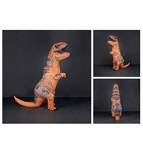 Disfraces inflables Tyrannosaurus Rex Dinosaurio Disfraz Unisex Adultos Niños Disfraz Fiesta de Halloween Fantasía Dinosaurio Traje Blow up (S)