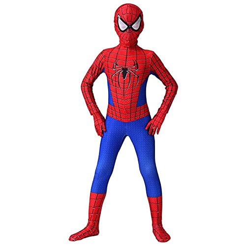 Disfraces Spiderman Niño,Disfraz Niño Spiderman Classic,Halloween Carnaval Impresion 3D Traje Spiderman Cosplay Adulto,Traje Spiderman Superhéroe Homecoming Niño,Jumpsuit Ajustado,Desde 3 a 12 años