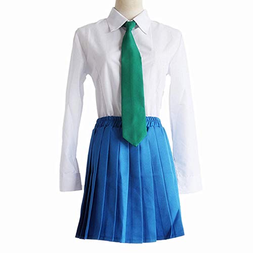 Disfraz de Anime Detective Conan, uniforme escolar azul utilizado para mujeres, Halloween, Navidad, carnaval, fiesta temática, cosplay, Mouri Ran, azul, XL