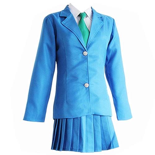 Disfraz de Anime Detective Conan, uniforme escolar azul utilizado para mujeres, Halloween, Navidad, carnaval, fiesta temática, cosplay, Mouri Ran, azul, XL