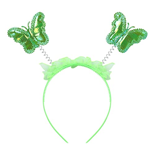 Disfraz De Hada De Campanilla para Niña Verde Princesa Vestido Tutú ala Mariposa Varita y Diadema Mágica Disfrace de Fiesta Cosplay Halloween Ceremonia Navidad Carnaval para Chicas Verde 5-6 Años