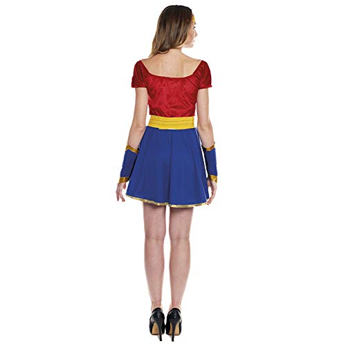 Disfraz Superheroína Wonder Girl Mujer【Tallas Adulto S a L】[Talla S] | Disfraces Mujer Superhéroes Carnaval Halloween Regalos Chicas Cosplay Cómics