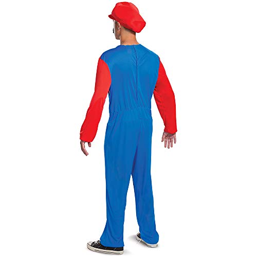 Disguise Disfraz Mario Bros Adulto Clásico, Disfraces Carnaval Hombre Disponible en Talla XL