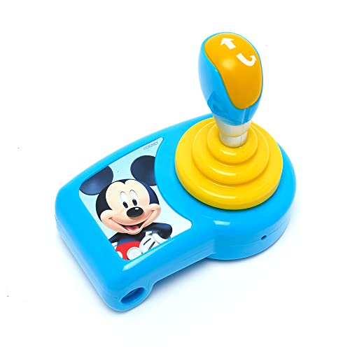 Disney Almacena el coche con control remoto de Mickey Mouse, Mickey y amigos, coche azul con figura de Mickey y Plutón extraíble, control de palanca de mando, adecuado para niños de 3 años