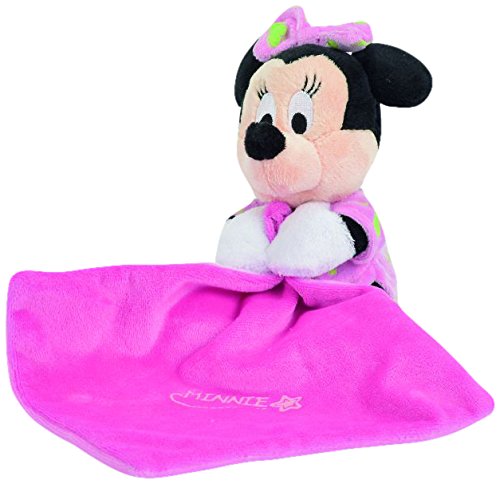 Disney Doudou - Manta para bebé con peluche (15 cm), diseño de Minnie, color rosa