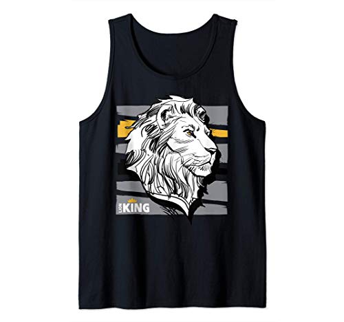 Disney Lion King Simba Sketched Head Shot Camiseta sin Mangas