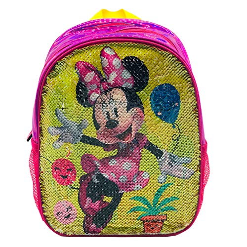 Disney Mochila con Lentejuelas Reversibles, Unisex niños, Multicolor, 24x30x9