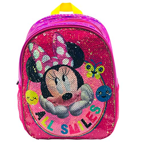 Disney Mochila con Lentejuelas Reversibles, Unisex niños, Multicolor, 24x30x9