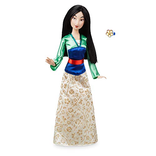 Disney Store Oficial Princesa Mulan muñeca clásica y Anillo de 30 cm de Altura