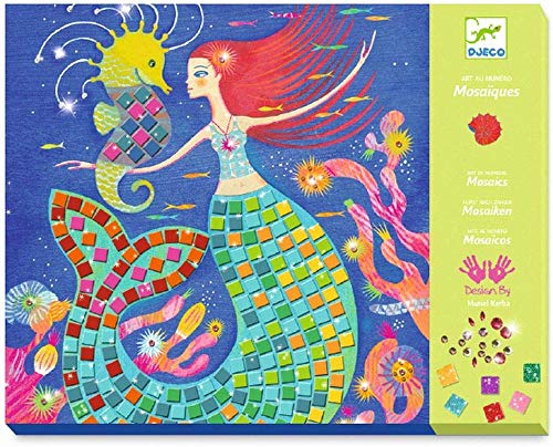 DJECO Caja de mosaicos El Canto de Las Sirenas (39423), Multicolor (1)